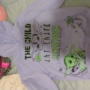 Light purple Baby Yoda hoodie